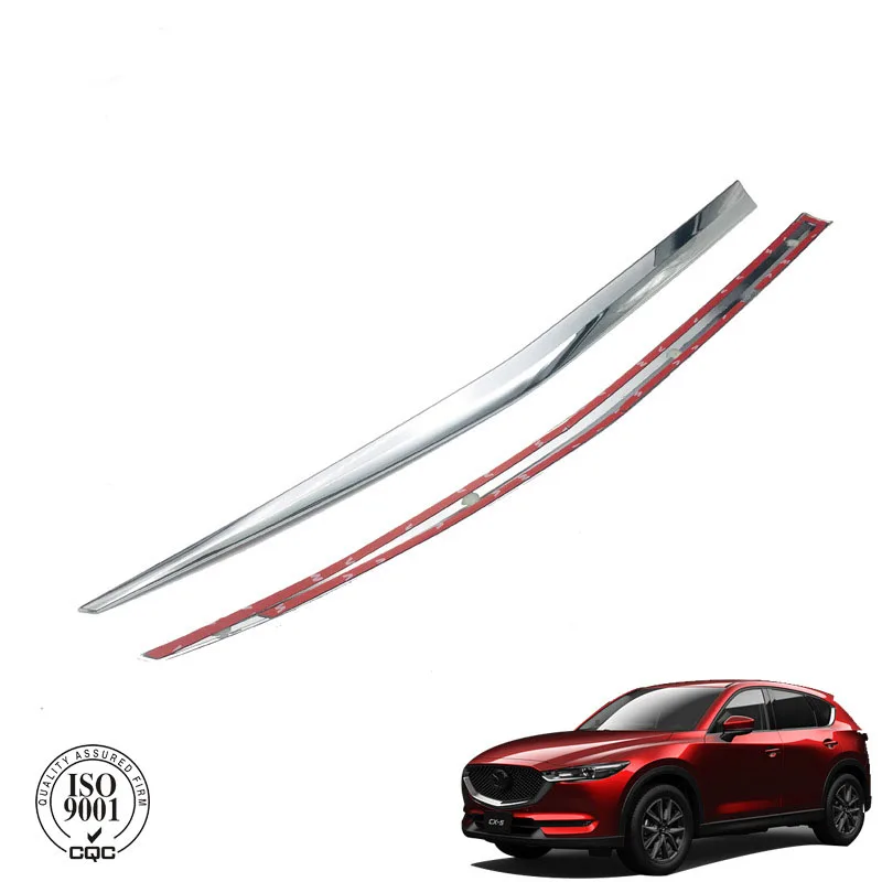 

For Mazda CX 5 CX5 KF 2017-2020 Accessories Rear Tailgate Trunk Lid Cover Trim Garnish Sticker ABS 2pcs