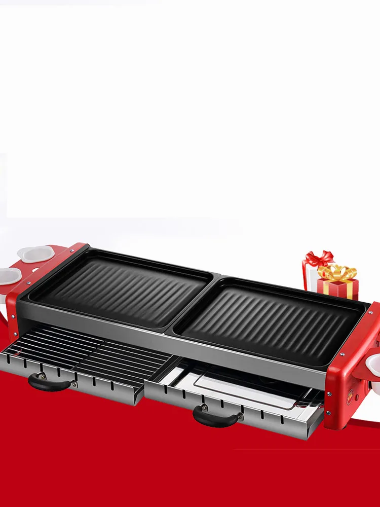 Pаспродажа Домашний портативный гриль для барбекю, Бытовые аксессуары большой емкости, Электрический многофункциональный гриль для барбекю, кухонные...