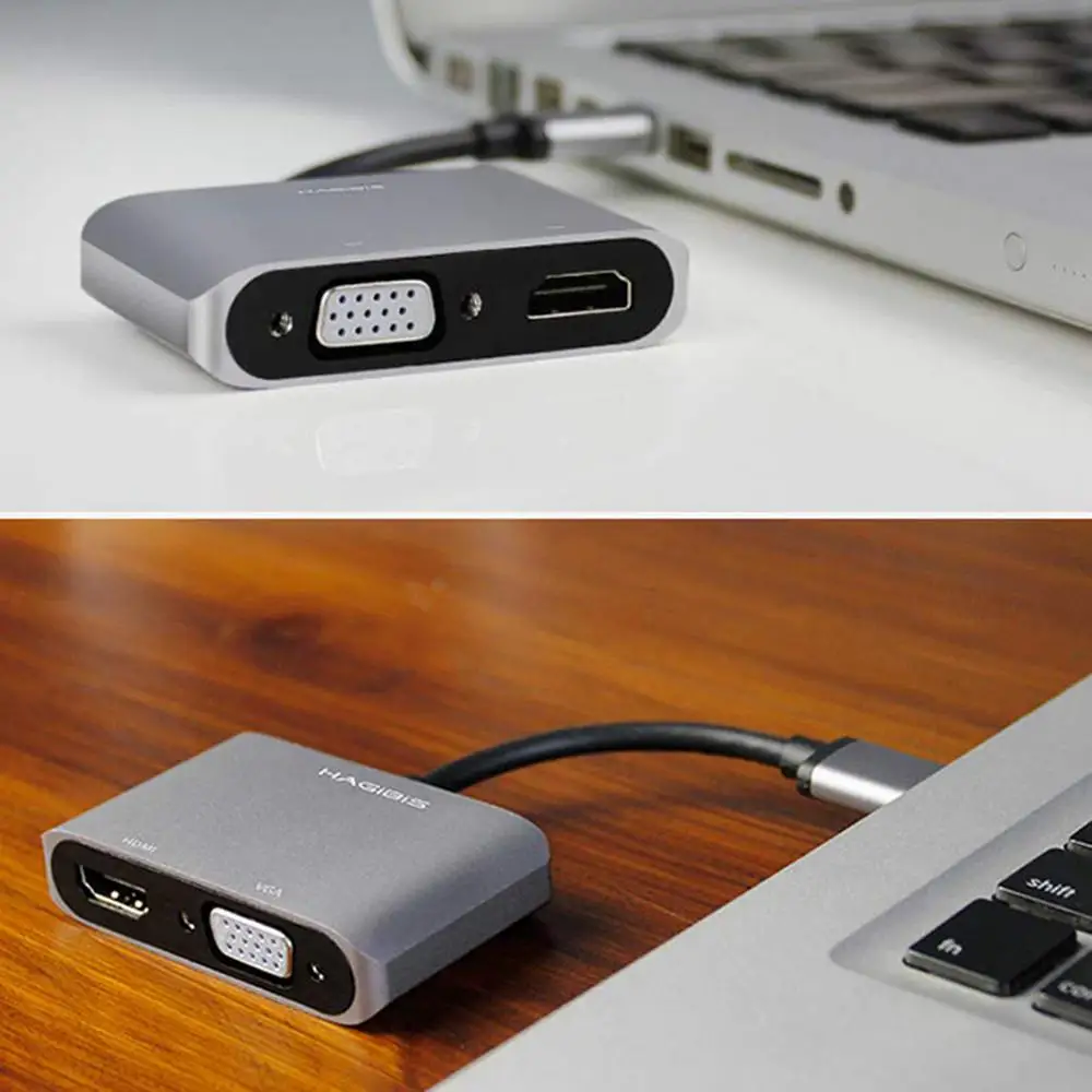 USB3.0 к HDMI VGA адаптер HD 1080P мульти дисплей 2 в 1 USB конвертер аудио видео кабель для