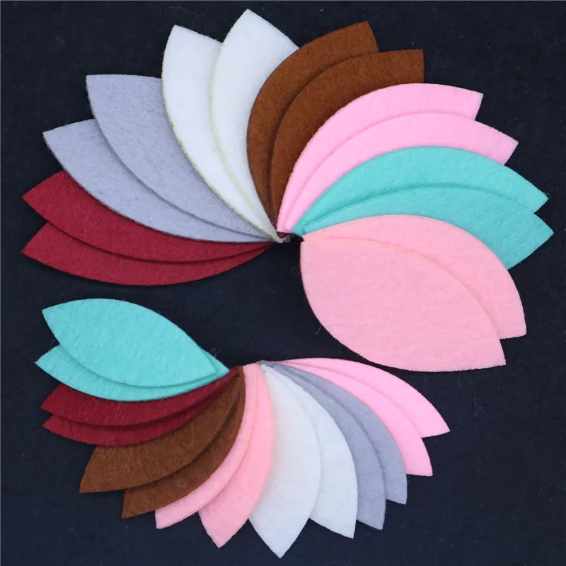 50 шт. плюшевый кролик с ушами из фетра сделай сам для детей кольцо волос цветы