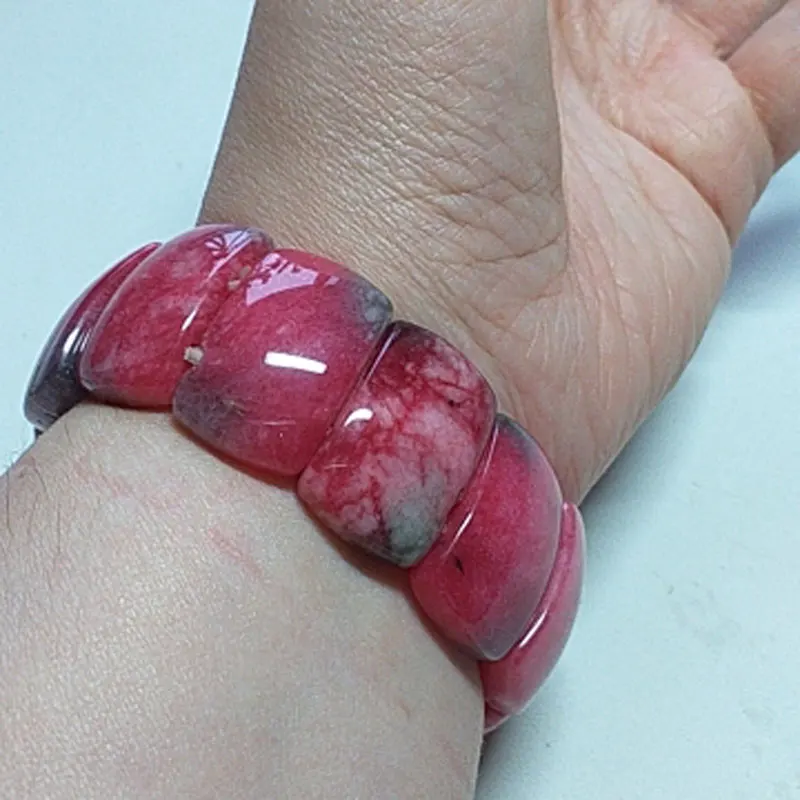 KYSZDL Бесплатная доставка 1 шт. новый бренд натуральный персиковый камень браслет