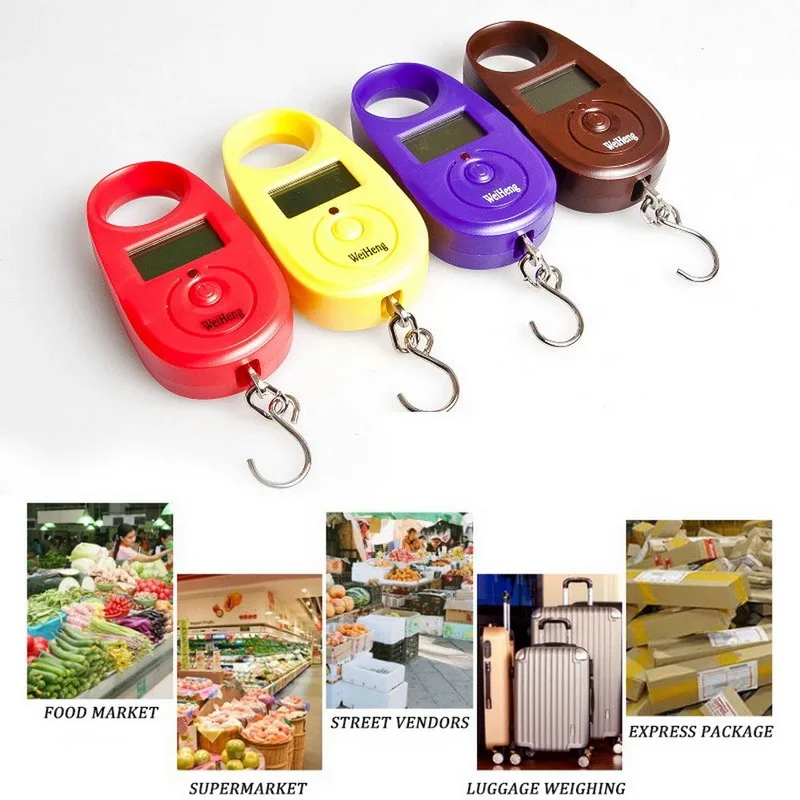 

25kg 5g LCD Screen Digital Hanging Scale with Backlight and Hook Electronic Weighing Luggage Scale Travel Balance Scales