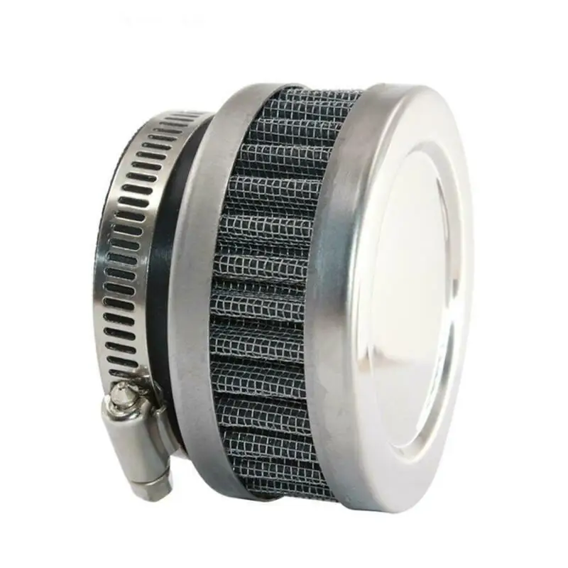 

Universal Motorcycle Scooter Stainless Steel Air Intake Filter 48mm-52mm Cleaner＋Clamp Mini Breather Filters
