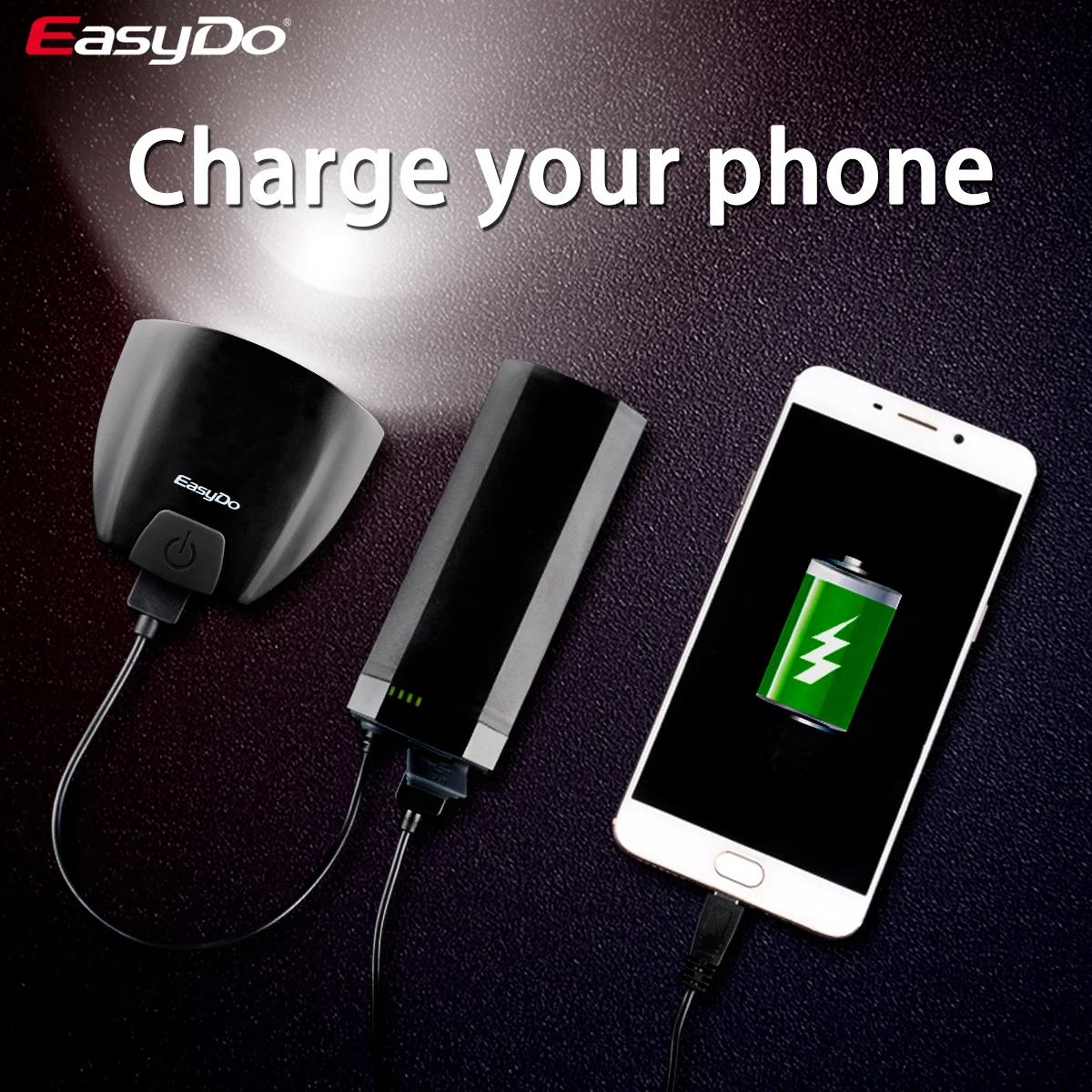 easydo bicycle bike head front led light smart induction usb rechargeable 10w lamp led power bank flashlight for outdoor cycling free global shipping