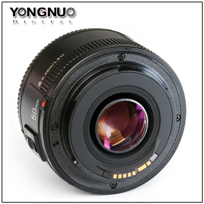 YONGNUO YN 50 мм F1.8 объектив с большой диафрагмой Автофокус YN50 для Nikon Canon EOS DSLR камер |