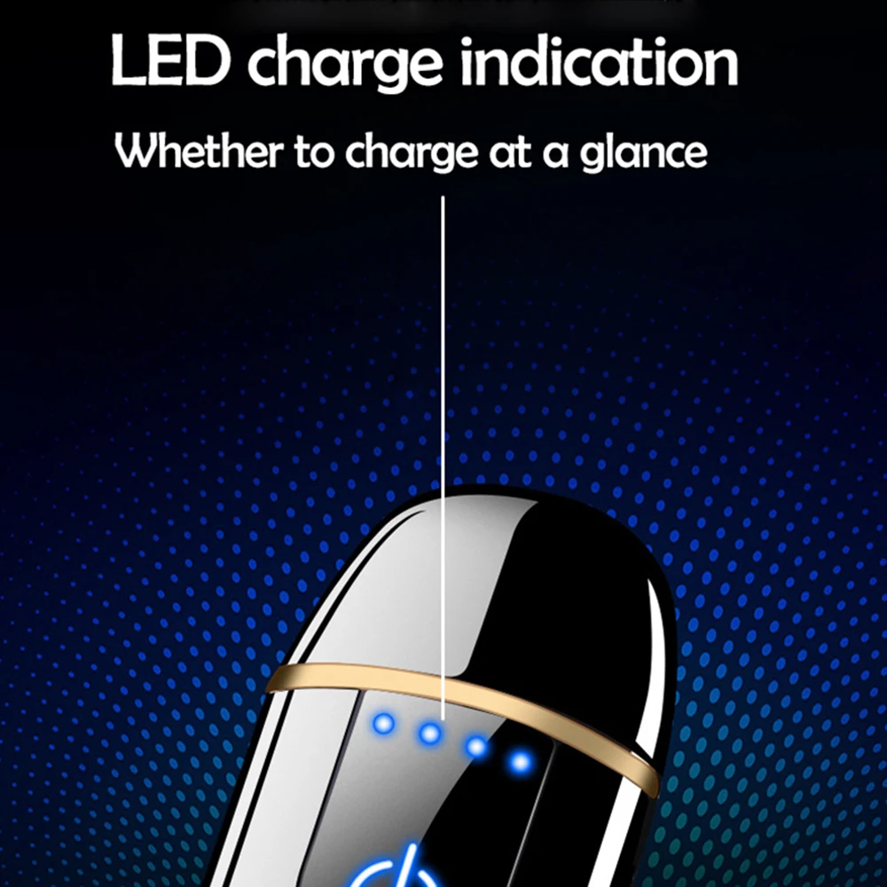 Электронная зажигалка со сканером отпечатков пальцев заряжаемая от USB