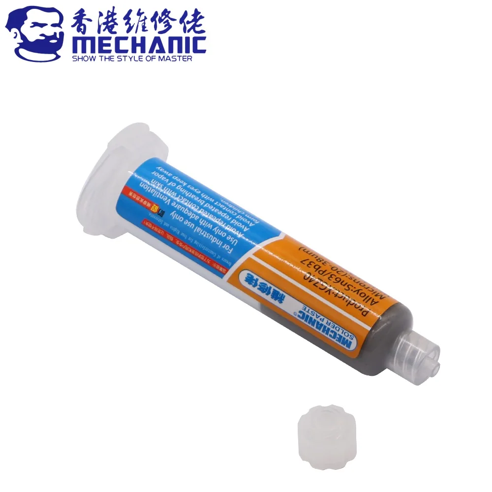 Оловянная паяльная паста Mechanic XG-Z40 10CC Sn63/Pb37 шприц с высокой вязкостью 183 ℃