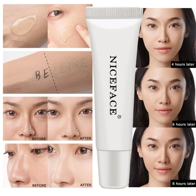 8 цветов фильтр мягкий светильник жидкая косметика/основа Увлажняющая консилер