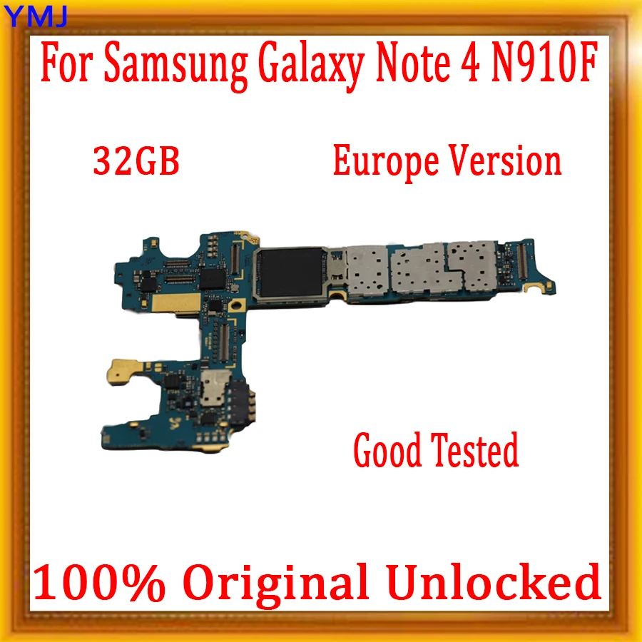 Материнская плата 32 ГБ для Samsung Galaxy Note 4 N910F с полными чипами 100% оригинальная