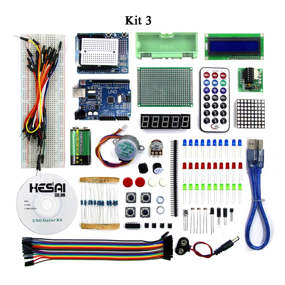 Стартовый набор/Обучающий набор(UNO R3) RFID стартовый набор UNO базовый стартовый Обучающий набор обновленная версия - Цвет: Kit 3