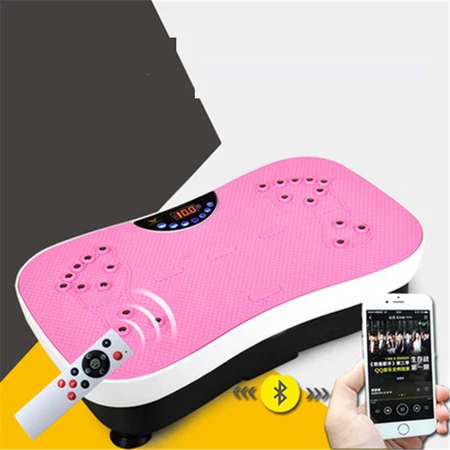 Розовый JD-SZJ001 сжигание жира Вибрационный фитнес-массажер Вибрирующая пластина формирователь тела потеря веса мощность подходит CrazySlimming Device220V/50 hz - Цвет: Розовый