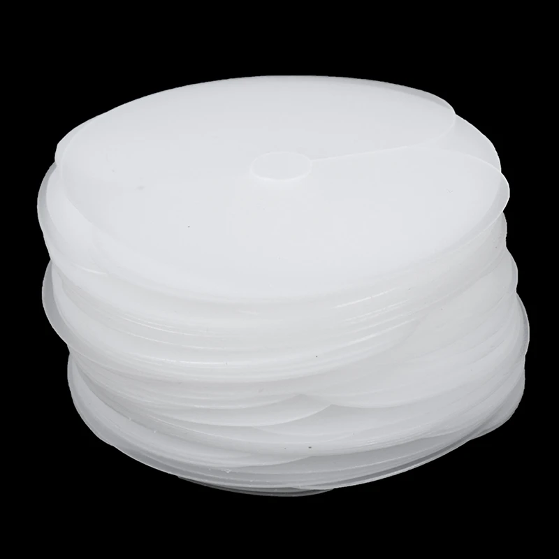 

50pcs Round Heat Protector Shields Heat Insulation Sheet Protector Shield Scale Mark Tip Keratin Hair Extensions Styling Tool