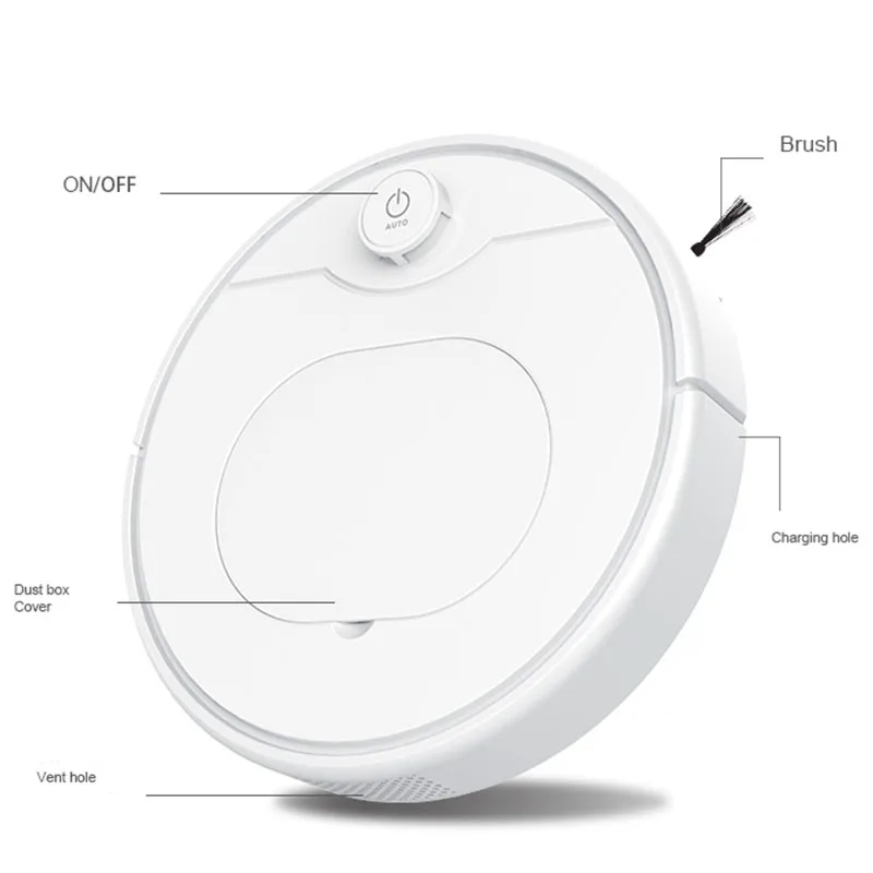 

1500Pa Multifunctional Smart Floor Cleaner,3-In-1 Rechargeable Smart Sweeping Robot Sweeping Vacuum Cleaner