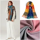 Шарф JTVOVO RUNMEIFA женский осенне-зимний теплый, с бахромой, 2021