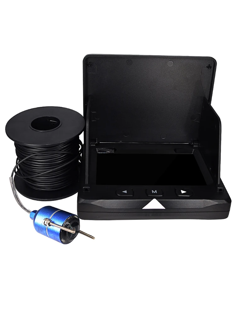 Купить Подводная рыболовная камера с монитором 4,3 дюйма, 195 ТВЛ, широкий угол обзора °, инфракрасное ночное видение, мониторинг, эхолот, камера, реги...