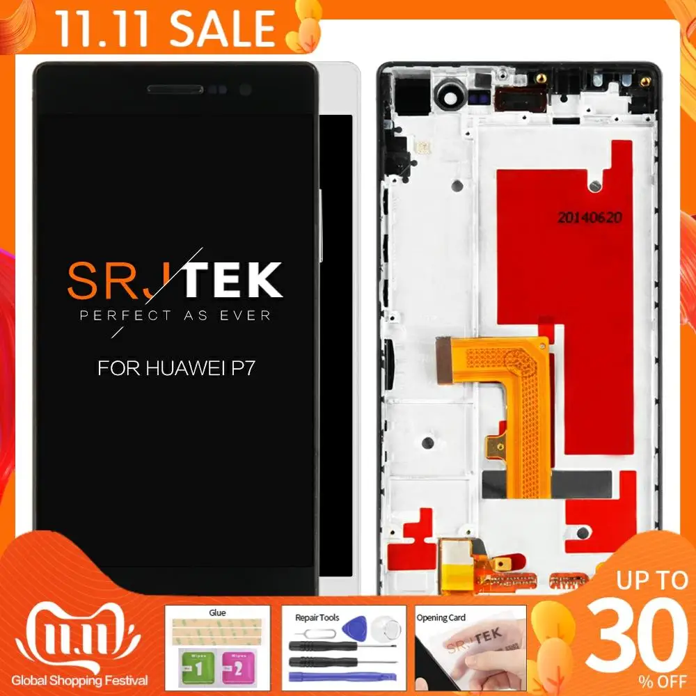 SRJTEK 5 &quotЧехол для мобильного телефона Huawei Ascend P7 София L00 L05 L10 Новый ЖК дисплей +