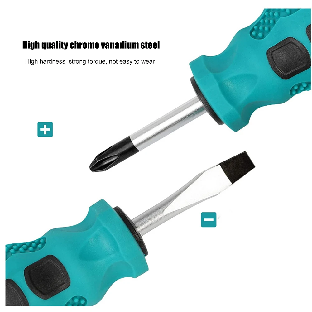 

10pcs Screwdrivers Phillips Slotted PP Handle Screw Driver Electrician Multipurpose Tools for Home Appliances Repairing