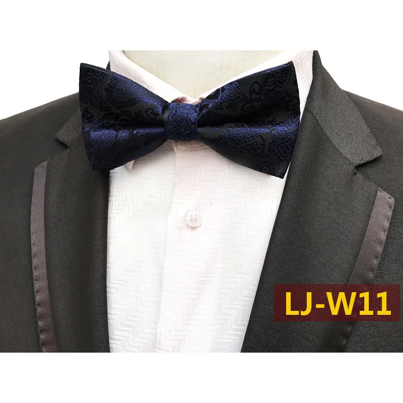 

Polyester Silk Jacquard Cashew Flower Bow Tie Men's Formal Suit British Fashion Bow Tie Mens Tie Men Gifts