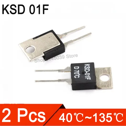 Терморегулятор KSD 01F 40-135 ° C NC, нормально замкнутый, без нормально разомкнутого, KSD-01F А, термостат, датчик температуры, JUC-31F, 2 шт.
