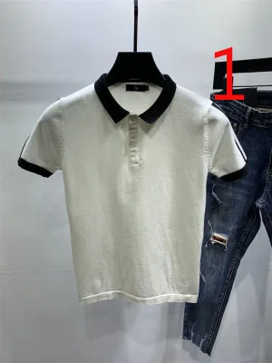 

Мужская Летняя воздухопроницаемая трикотажная футболка с коротким рукавом и круглым вырезом