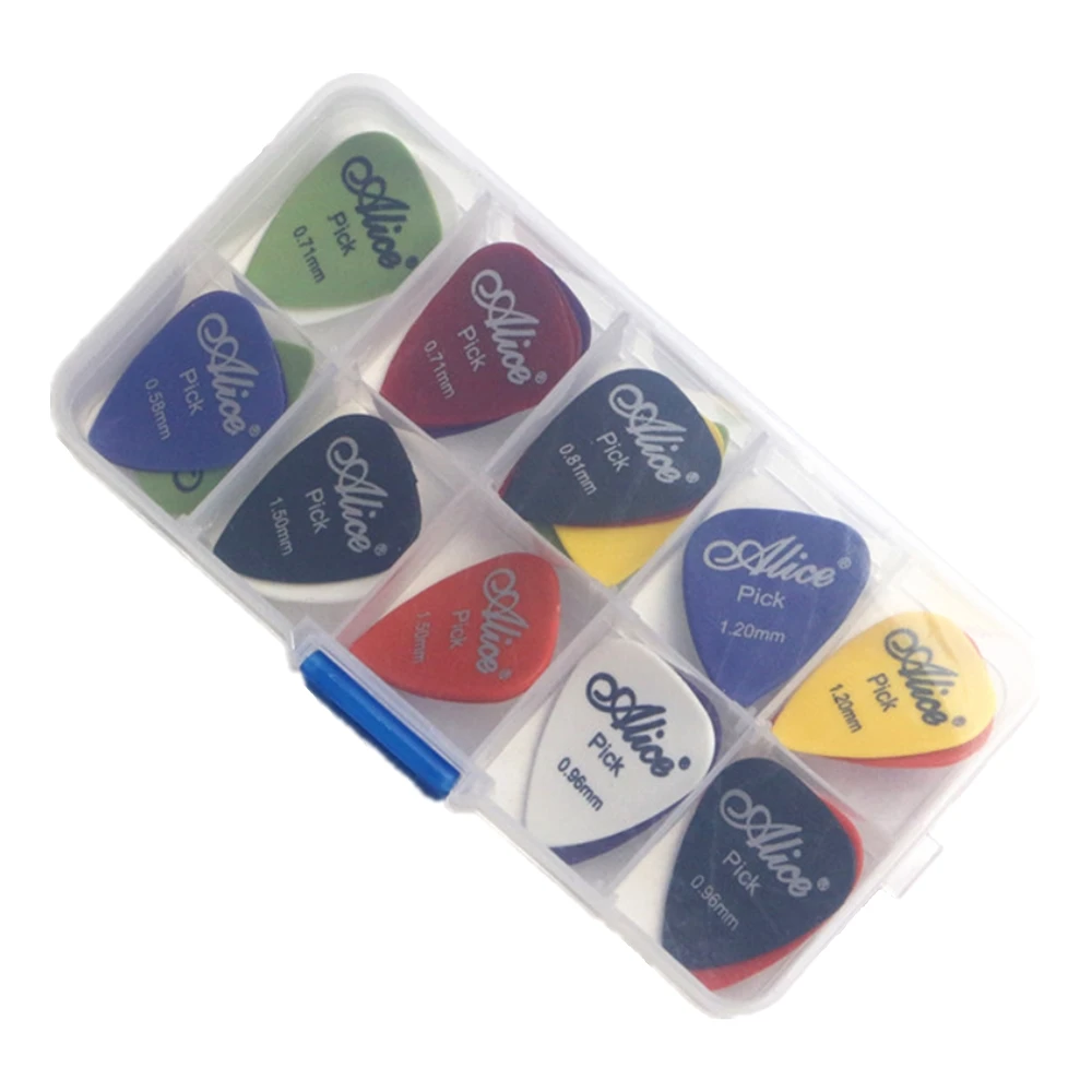 24304050 stücke gitarre picks 1 box fall alice akustische elektrische bass plektrum vermittler musical instrument dicke mix 058 15 free glob
