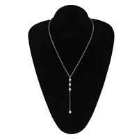 2021 hot fashion simple diamond pendant ladies tassel sexy clavicle chain trend jewelry gift