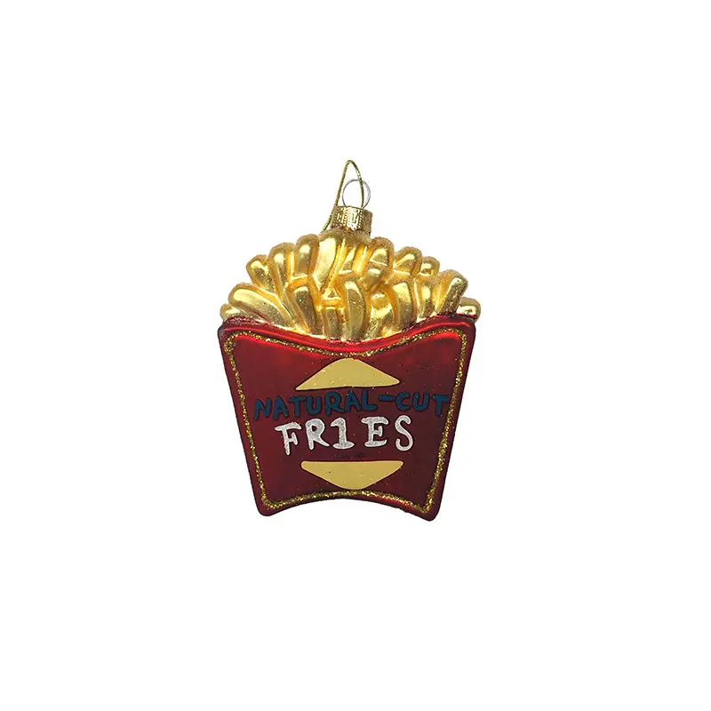 

1 Pcs French Fries Crafts Glass Miniatures For House Ornaments Home Decoration Accessories Gifts