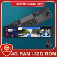 bluavido 12 android 8 1 adas 4g dashcam car dvr mirror camera full hd 1080p dual wifi ips gps navigation video recorder