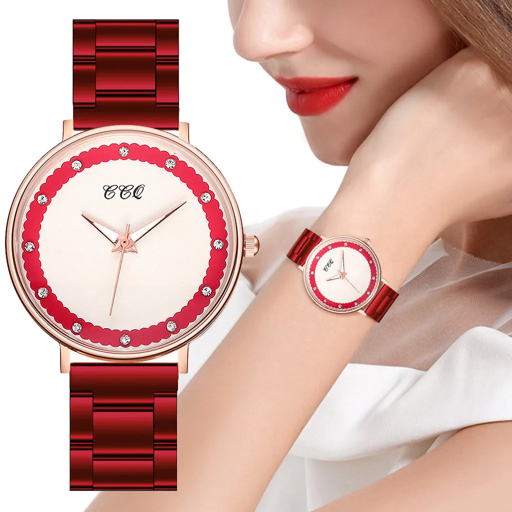 Casual Women Watches Ladies Watch Fashion Quartz Stainless Steel Strap Female Wrist Luxury Clock Bracelet Gifts /C | Наручные часы