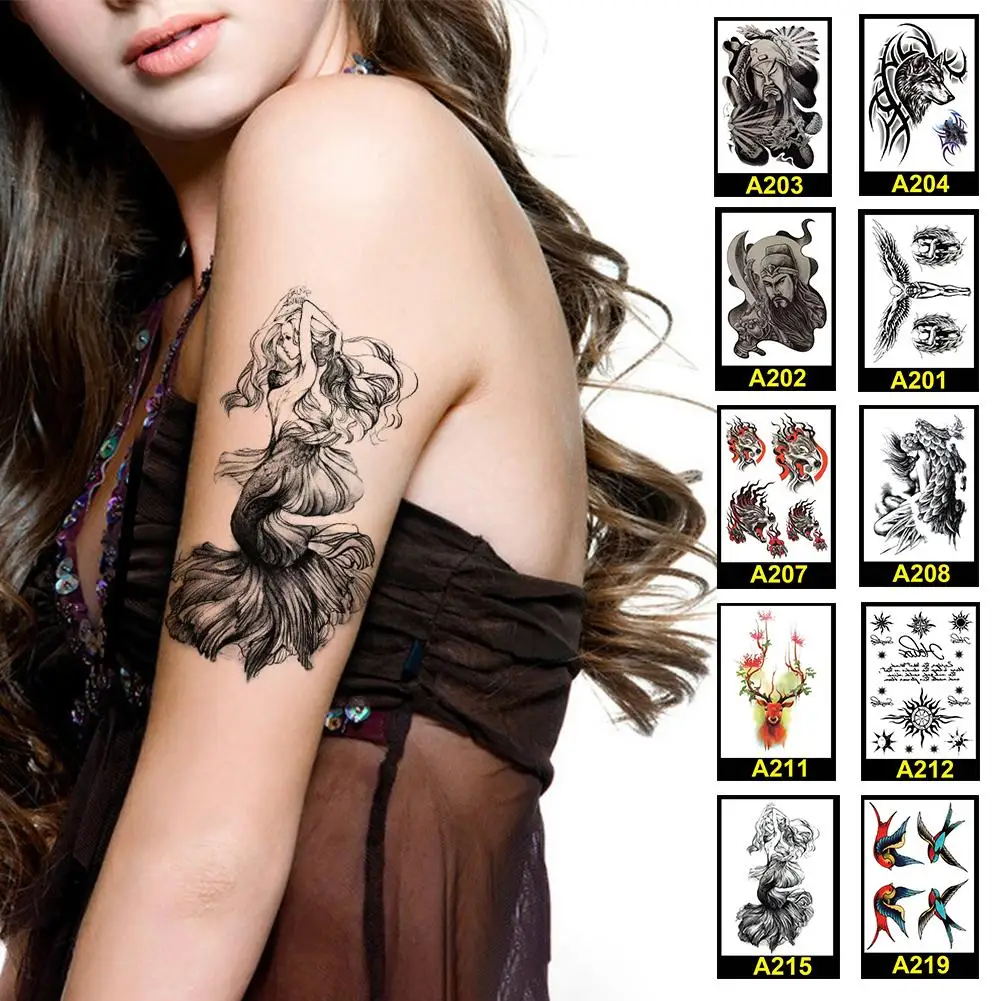 Водонепроницаемые Временные татуировки наклейки на руку 15 х21 см|Временные тату| |