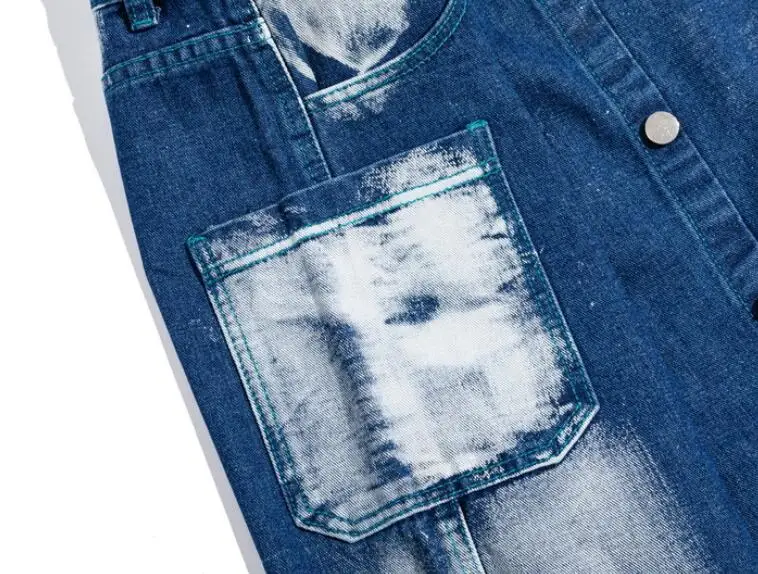 

Tie Dyed Jeans Men's BF Harajuku Fashion Brand Hip-hop Cool Street Denim Pants Man biker Loose straight Denim trousers w1531