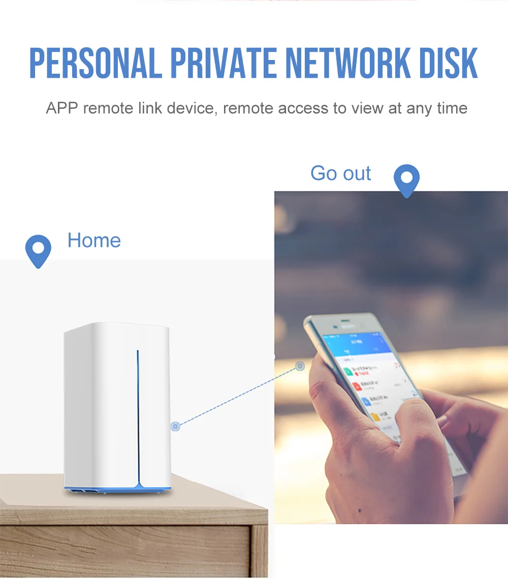 HIKVISON NAS сети-облако хранения мобильного-сеть H90 Смарт USB USB2.0 дистанционной поддержки 2,5 дюймов HDD(не включает Hdd