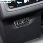 Автомобильная задняя панель интерфейса USB для Volkswagen VW Golf 8 MK8 GTI 2021, отделка, наклейка из углеродного волокна, аксессуары для стайлинга