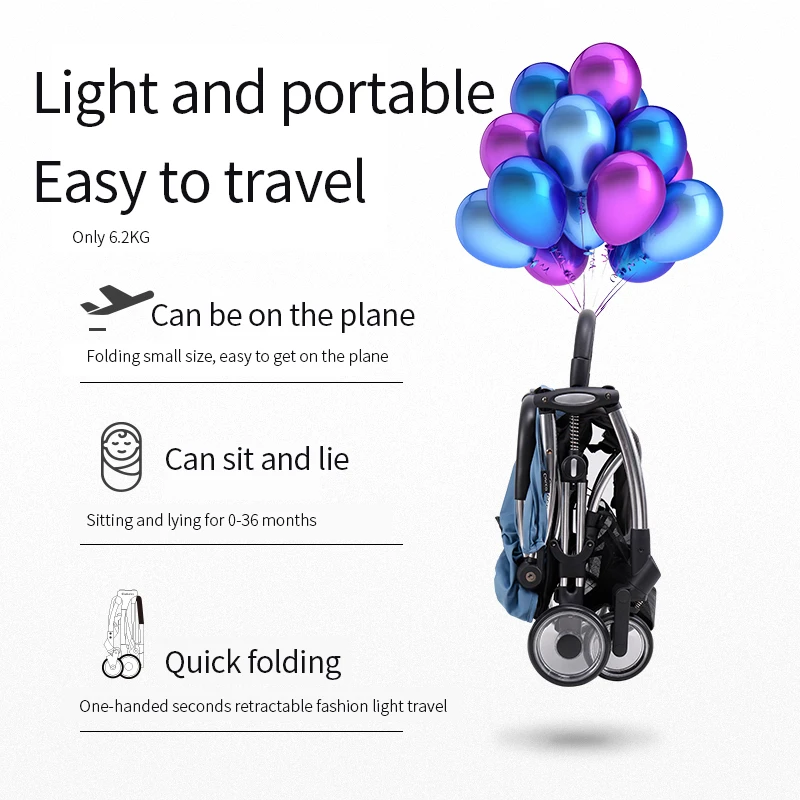 Детская коляска ультра складной светильник Карманный Зонт|Легкая коляска| |