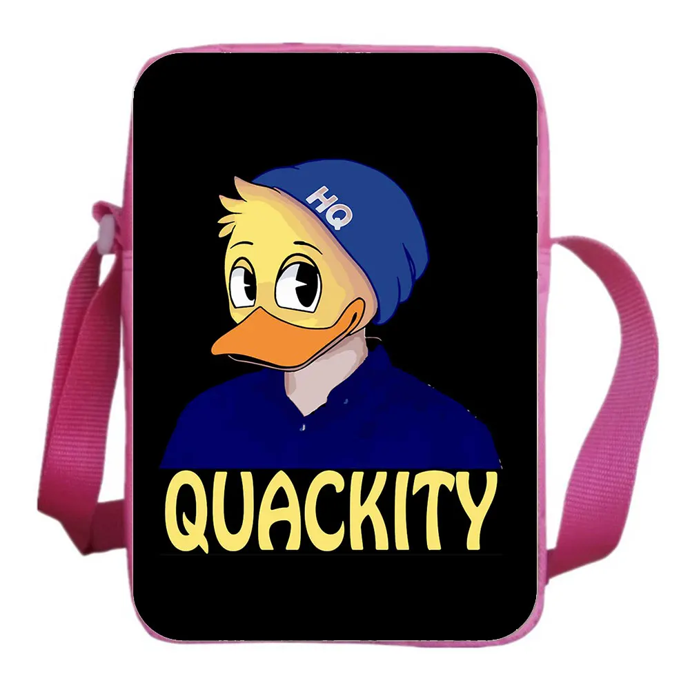 Quackity Shoulder Bags My Beloved Crossbody Rucksack School Short Trip Messengers Bag Boy Girl Sling Pack Fashion Casual Mochila