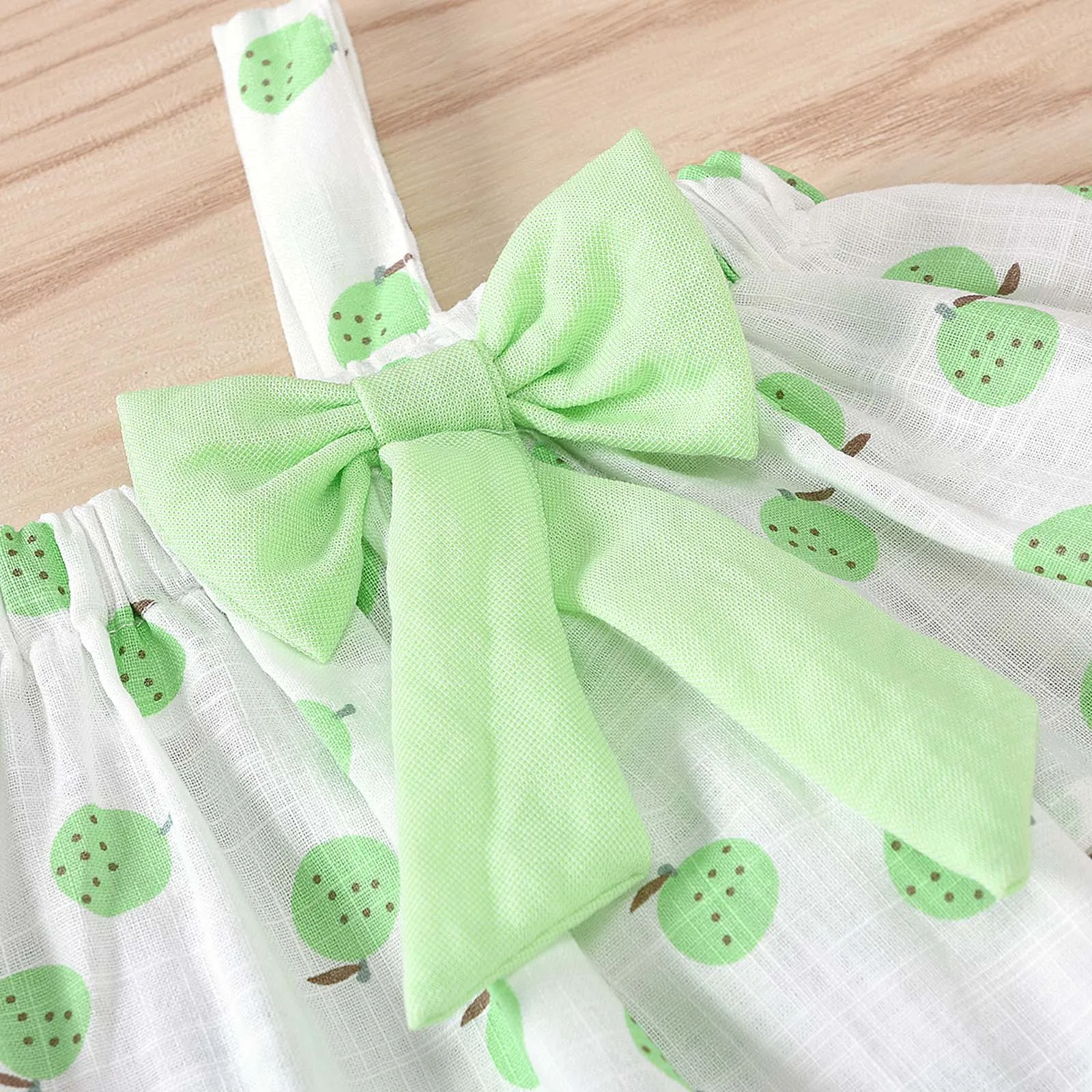 

Baby Clothes Kids Girls Fruit Print Style Sleeveless Sling Cotton Top And And Shorts Summer Korean Clothing Set