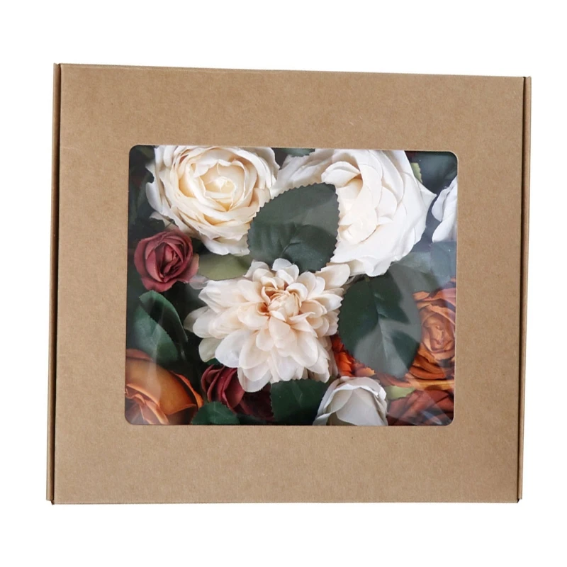 

Artificial Flowers with Stem Box Set Simulation Floral Silk Flower Combination