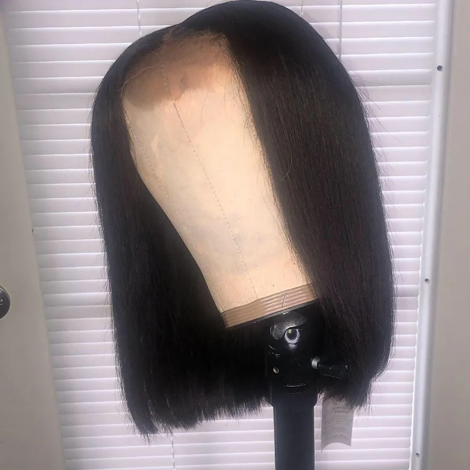 Парики из натуральных волос на кружеве для черных женщин бразильский афро