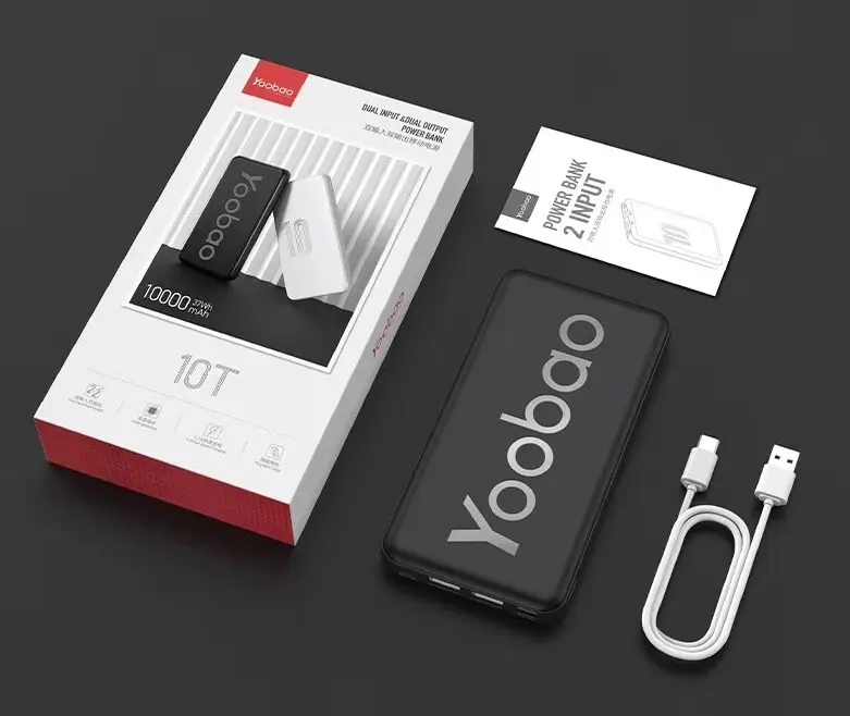 Внешний аккумулятор Yoobao Power Bank 10T 10000 mAh черный