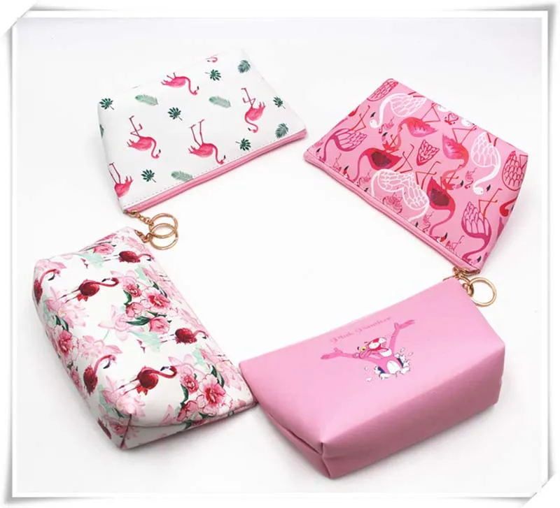 Розовый фламинго Розовая пантера косметический клецки большой Ёмкость