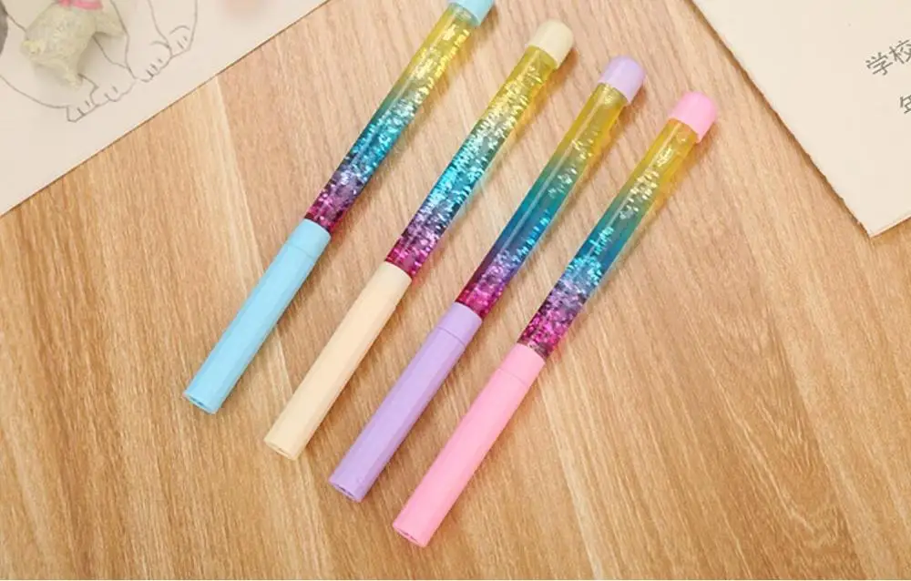 Новинка гелевая ручка с зыбучим песком милый мультяшный Канцелярский призовой