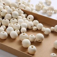 500gpack diy natural wood beads spacer wooden beads unfinished wood color balls lead free baby charms craft 6 20mm