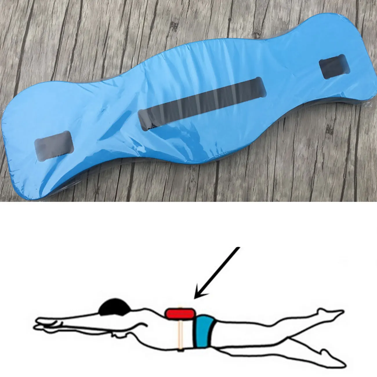 

Water Aerobics Exercise Belt Aqua Fitness Foam Flotation Swim Floating Belt For Low Impact Swimming Pool Workouts