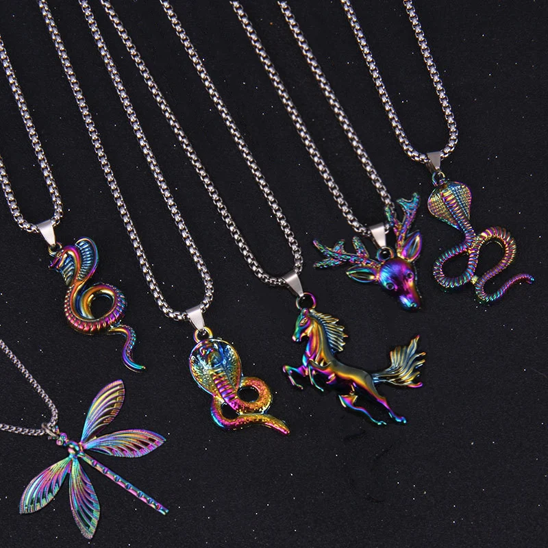 

Модное ожерелье с длинной цепочкой в стиле хип-хоп для женщин и мужчин цепочка на шею женская ювелирные изделия из нержавеющей стали колье-ц...