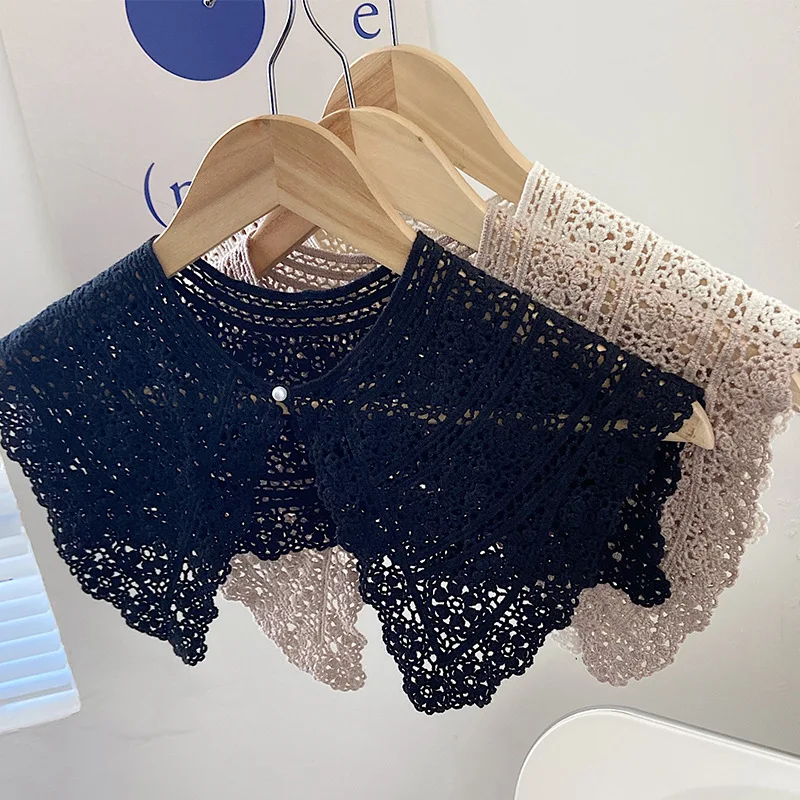 Шаль кружевная трикотажная летняя с юбкой и футболкой | Аксессуары для одежды