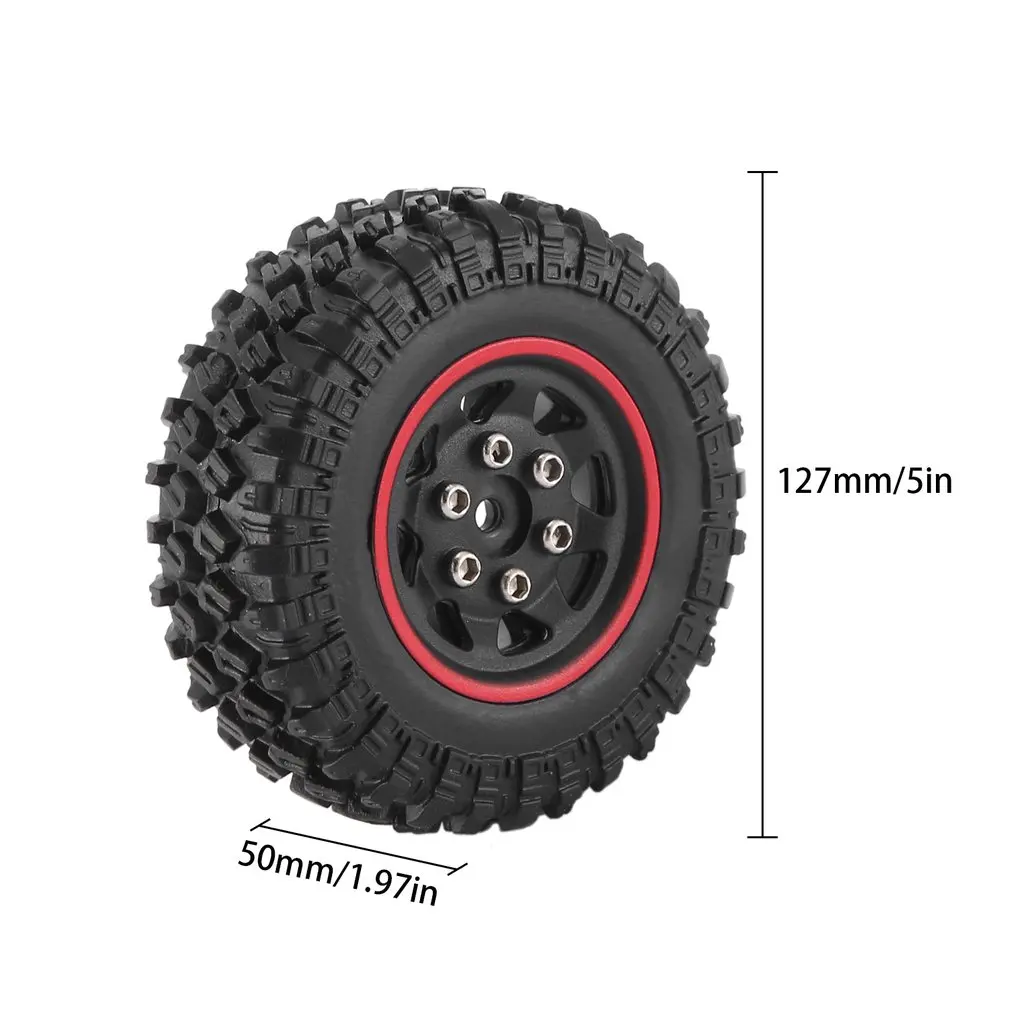 

4 Pcs Durable RC Car 2.2" Wheel Tires For Trx6 KM2 AXI03004 AXI03005 Fine Workmanship And Good Performance