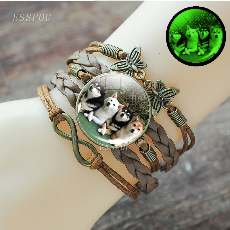 Светящиеся браслеты Esspoc женские ручной работы из коричневой кожи для женщин