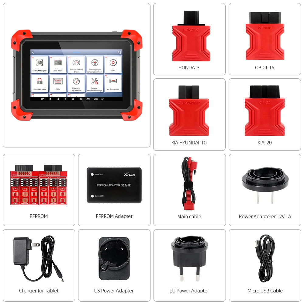 

XTOOL X100 PAD Key Programmer professional OBD2 Auto scanner diagnostic tool odometer adjustment Update online code reader EPB