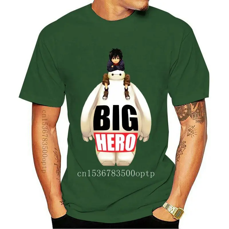 

Big Hero Anime Tee T-shirt Short Sleeve Top Men's&Women's Funny Shirt 4 Cartoon t shirt men Unisex New Fashion tshirt