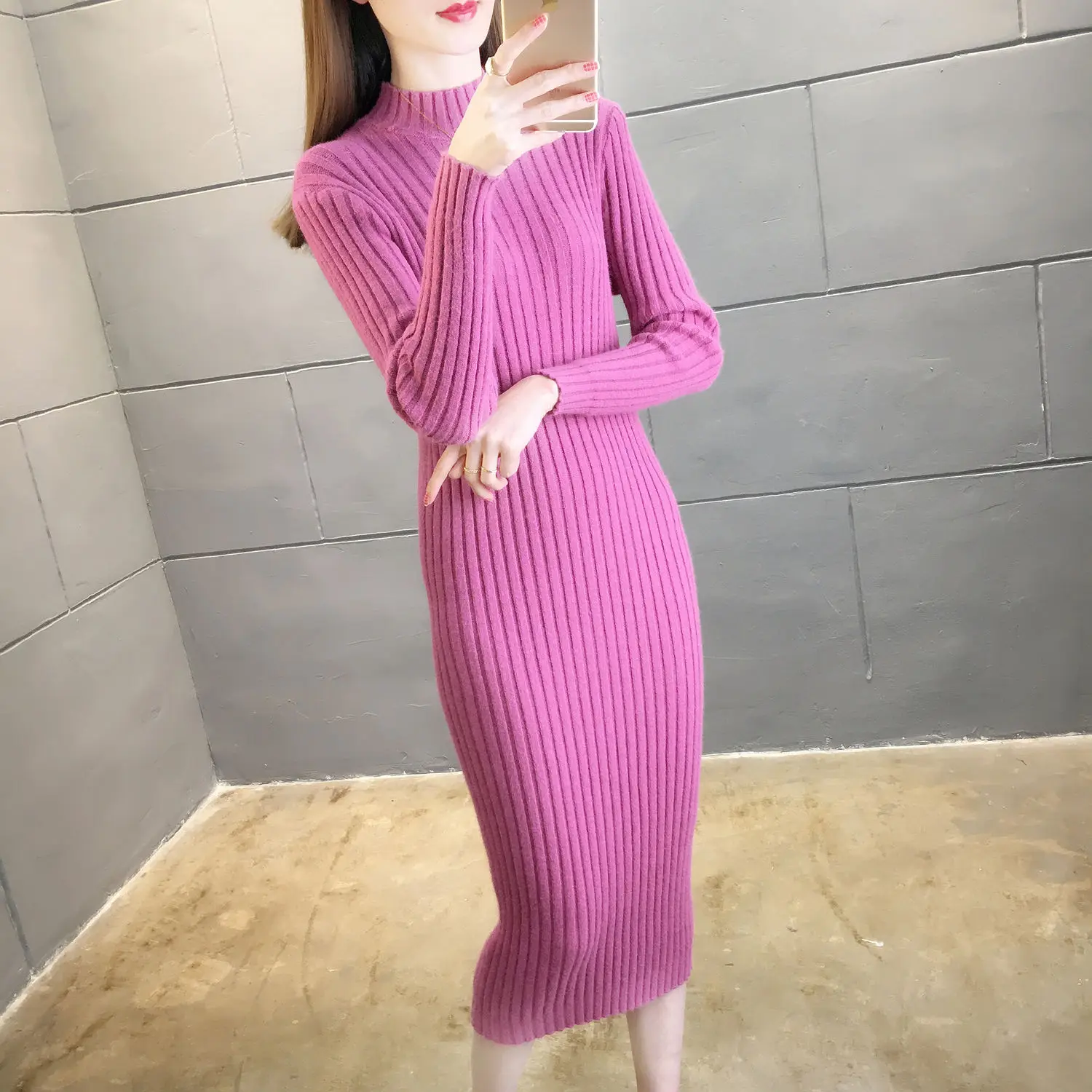 

Sweater Dress For New 2022 Autumn Winter Clothes Women's Dresses Free Shipping Vestido Invierno Mujer Knitted Bodycon Dress